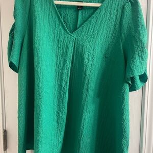 SHEIN Vibrant Green Blouse